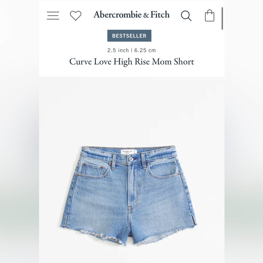 A&F | Curve Love High Rise Mom Short